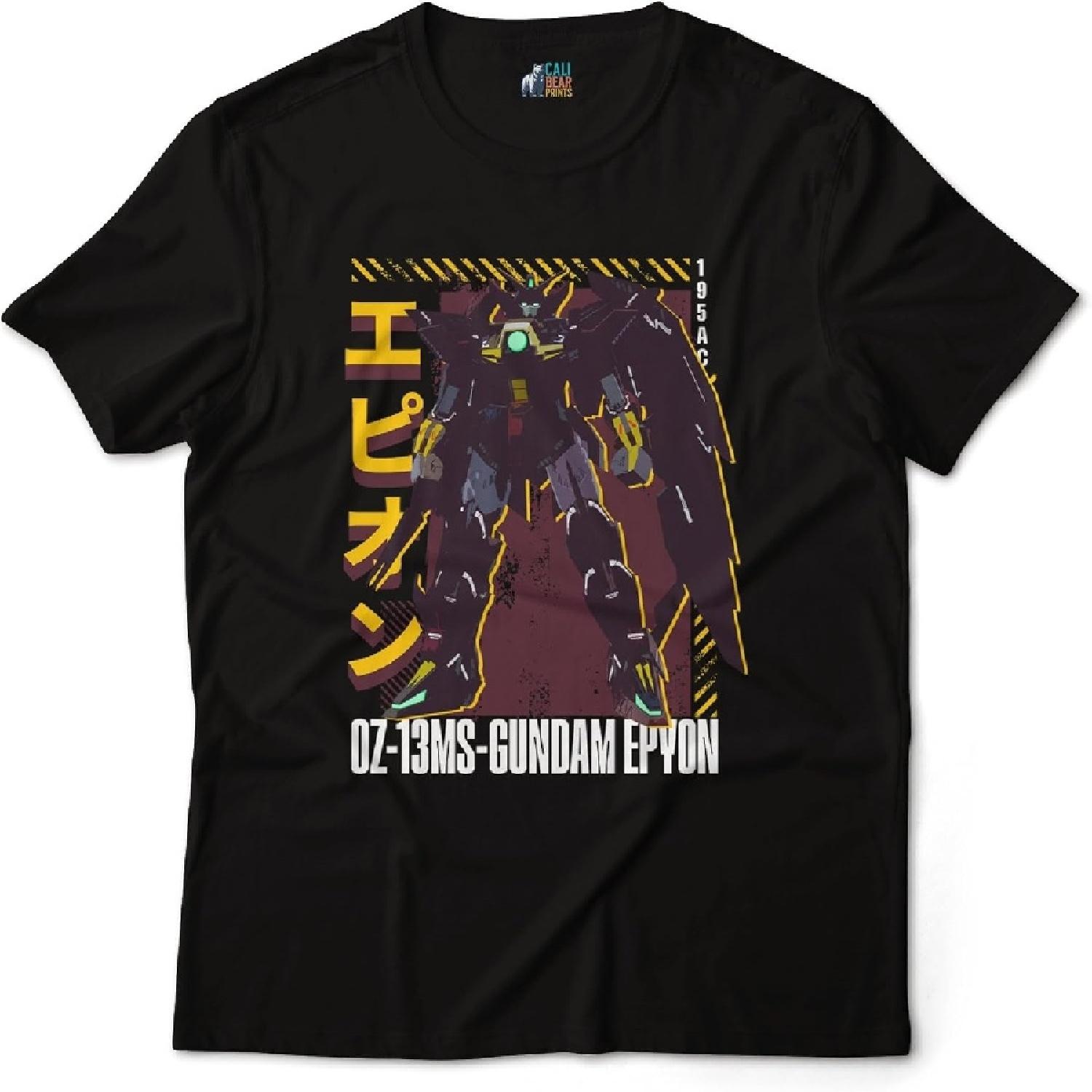 Calibear Prints Gundam Epyon OZ-13MS Мобильный доспех Футболка Gundam Wing Аниме Графическое искусство XXXXXL разноцветный