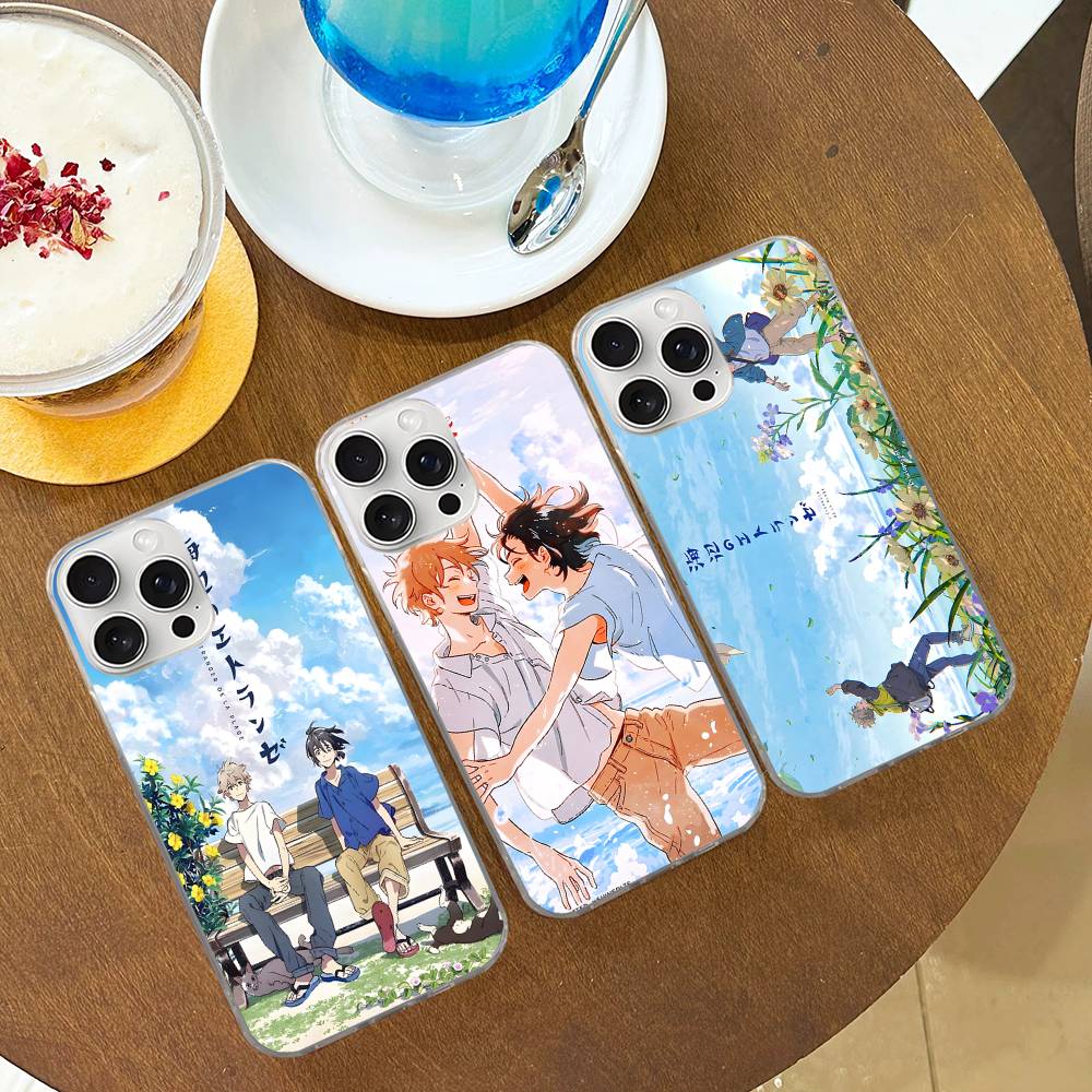 Anime Movie Umibe No Etranger For IPhone 17 16 15 14 Plus 13 12 11 Pro Max Phone Cover Back Satin Colorful Surface