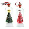 Christmas Exchange Gift Ideas Recordable Message in A Bottle, Voice Recording Holiday Keepsake with Glass Snow Decoration Playback Cork, Snowy
