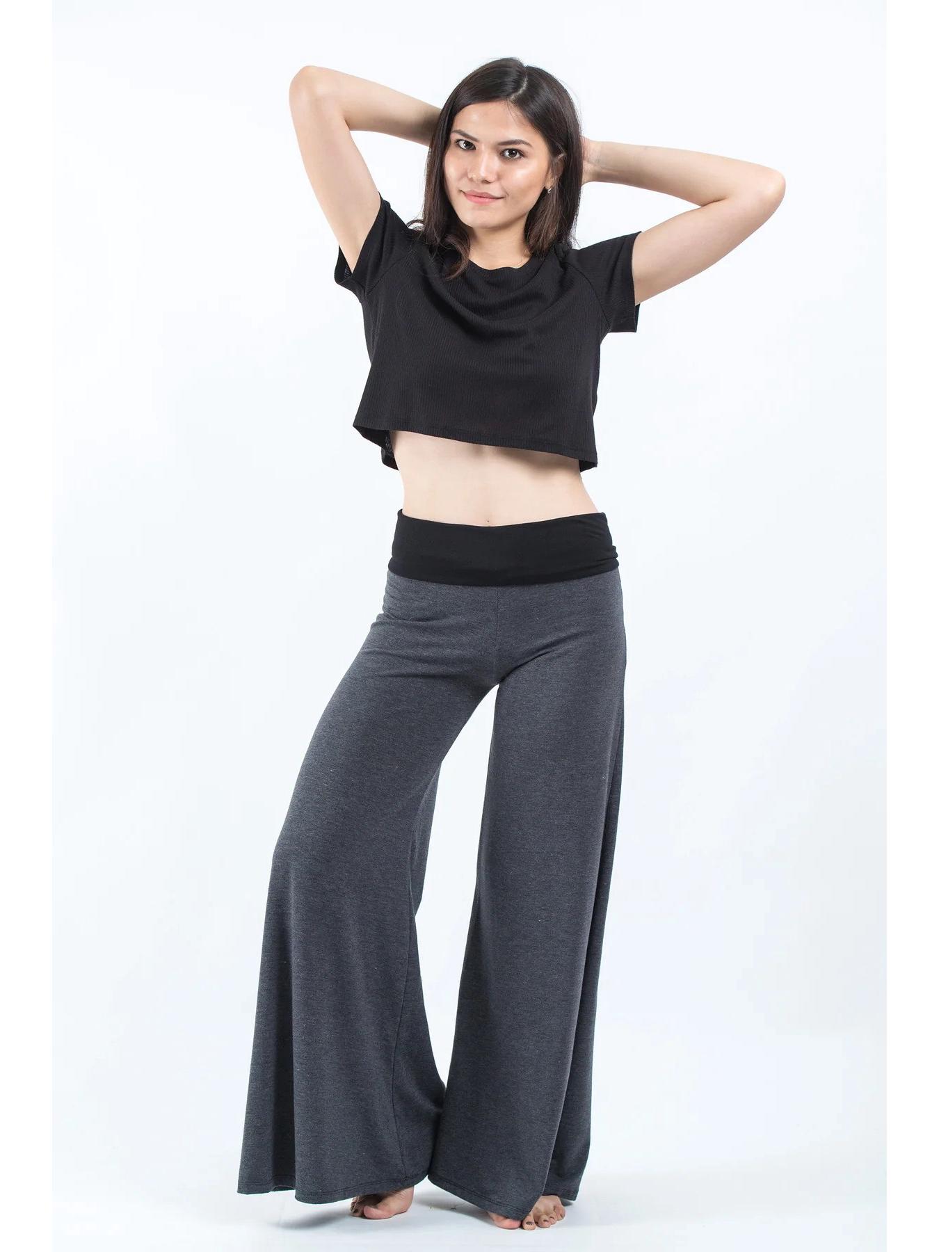 European & American High-Waisted Flare Yoga Pants - Women s Casual Wide-Leg Long Pants XL