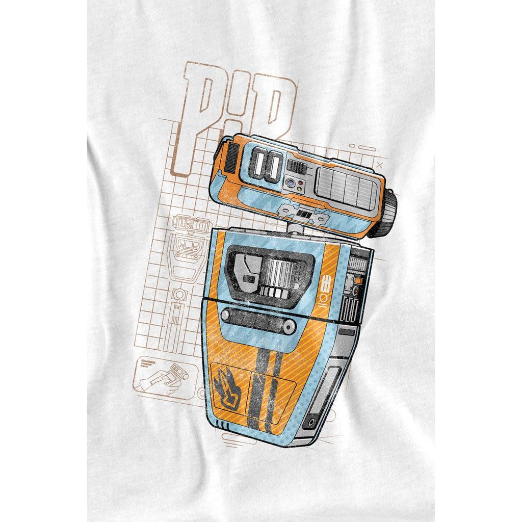 Star Wars: The Acolyte Mens Pip Droid Blueprint T-Shirt
