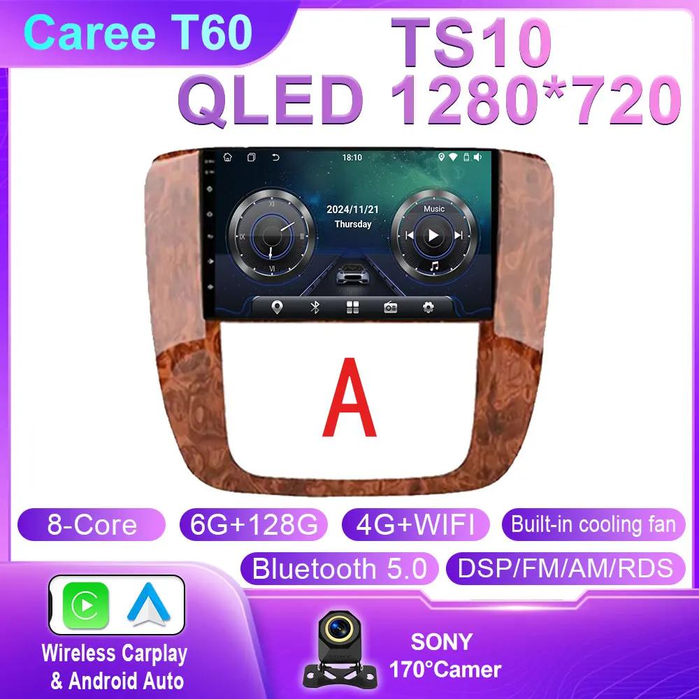 Android Car For GMC Yukon Chevrolet Tahoe Suburban 2008-2012 GPS Navigation Multimedia Player Stereo Head Unit QLED Screen 5G BT