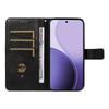 For Oppo Reno14 5G (China)/Oppo Reno14 F 5G/Oppo Reno14 5G (Global) Leather Case Geometric Line Design Wallet Phone Cover with Wrist Strap