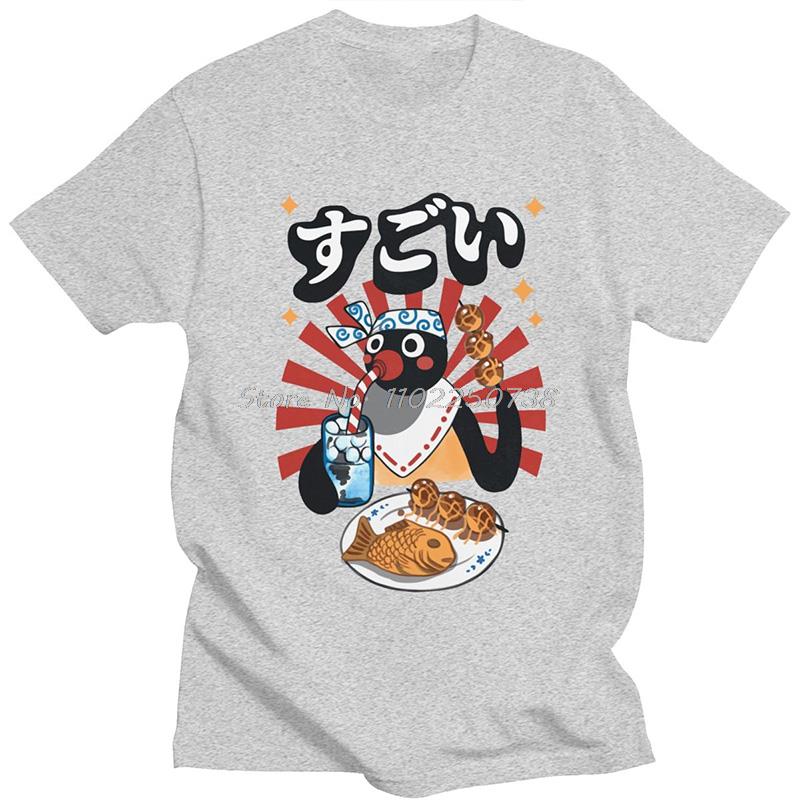Matsuri Pengin T Shirts Men Cotton Leisure T-Shirts Noot Pingu Penguin Meme Funny Cartoon Tee Shirt Short Sleeve Tops Gift Idea