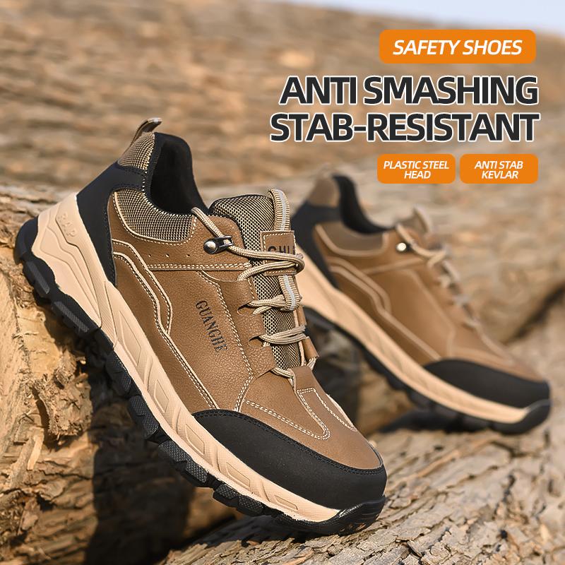 Safety Work Shoes Steel Head Anti-smash Construction Comfortable Shoes Indestructible Non-slip Sneakers Breathable Footwear