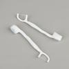8/16Pcs Portable And Individually Packaged 3-In-1 Brush Head Toothbrush Floss Disposable Toothbrush For Adults On Business Trips
