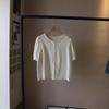 Bi Zheng 2025 Summer Korean Lace Embroidered Bubble Sleeve Women's Shirt