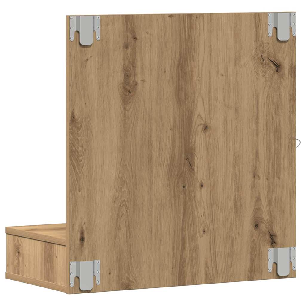 Mirror Cabinet Artisan Oak 60 X 31.5 X 62 Cm Engineered Wood