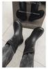 Men's Fashionable Waterproof Mid-Calf Non-Slip Rubber Boots - Warm Outdoor Short Boots