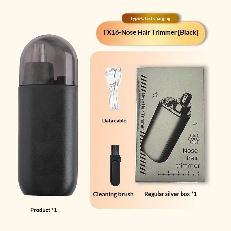Nose Hair Trimmer For Men And Women, Painless Rechargeable Nose And Ear Clipper With High Torque Motor And Double-Edged Blade