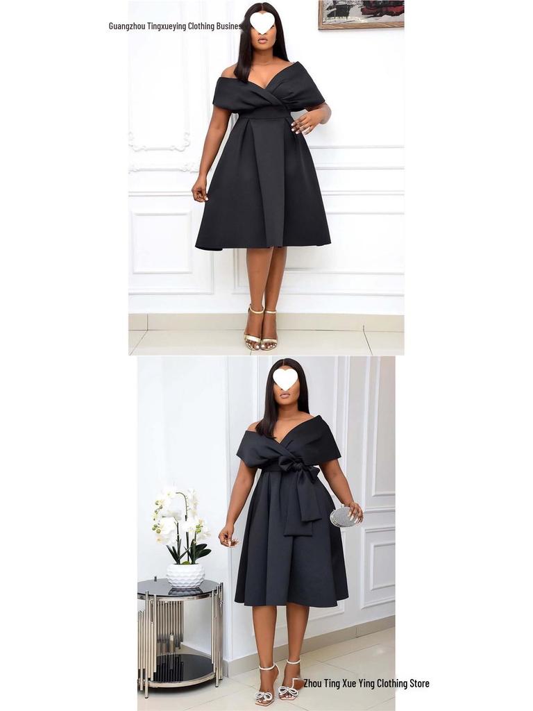 Módní šaty přes hranice pro ženy, velikost Plus Size, s výstřihem do V a zavazováním