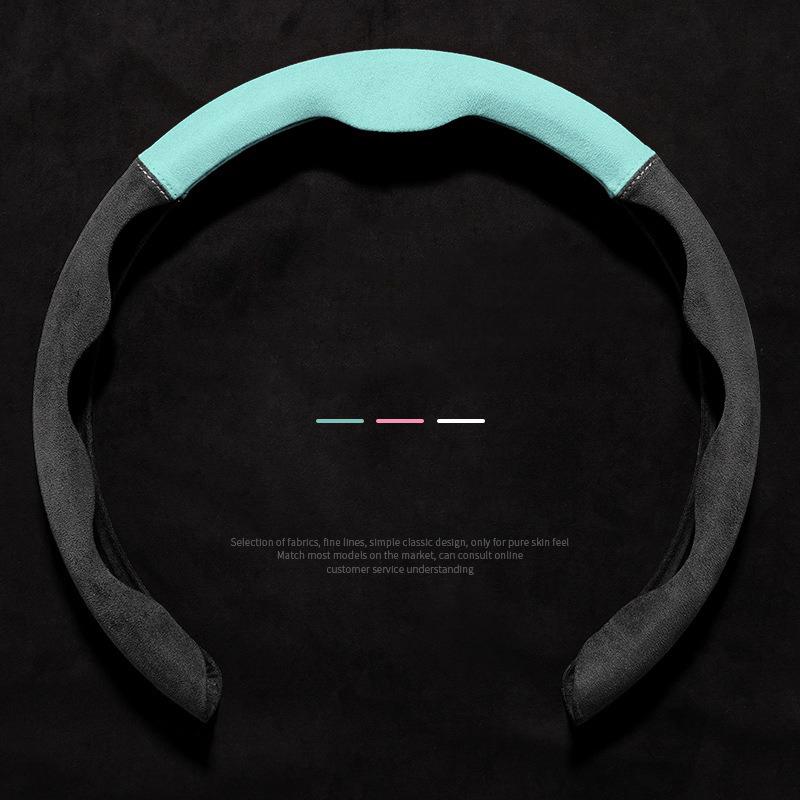 Car Steering Wheel Cover Suede Leather Booster Cover For Honda Accord CRV HRV Civic Fit Jazz Odyssey Car Accessories