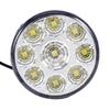 2X Car White 9‑SMD LED Daytime Driving Running Light DRL Fog Lamp Head Light Bulbs