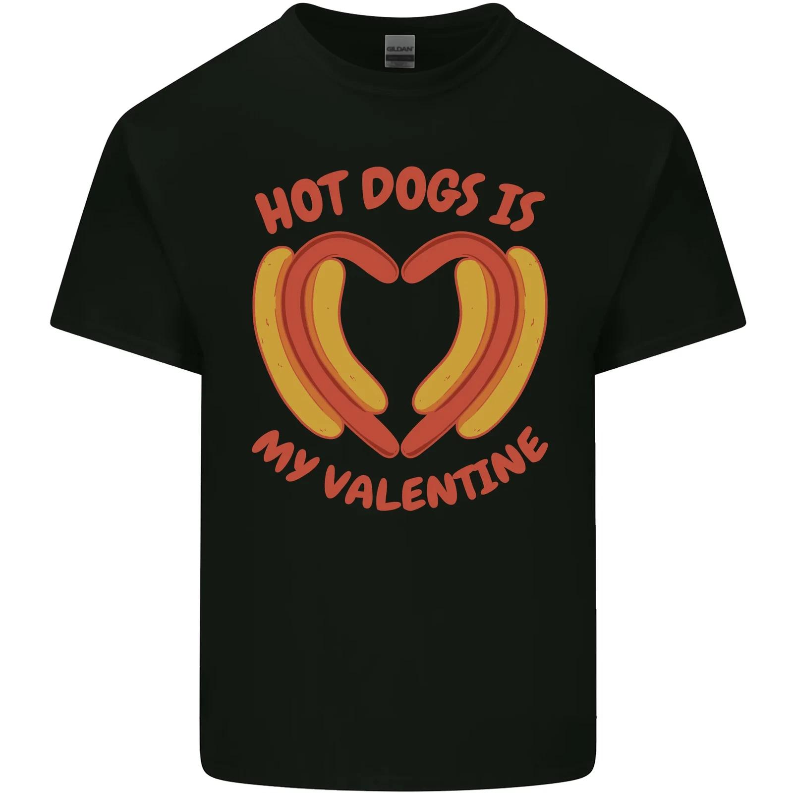 

Hot Dog Anti Valentines Day Single Funny Kids T-Shirt Childrens 3XL