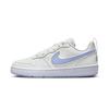 Nike Court Borough Shopping Bag Slip Resistant Abrasion Resistant Low top Skateboard Shoes Women's Pink Blue White DV5456-103(Team2364-S-BOX)