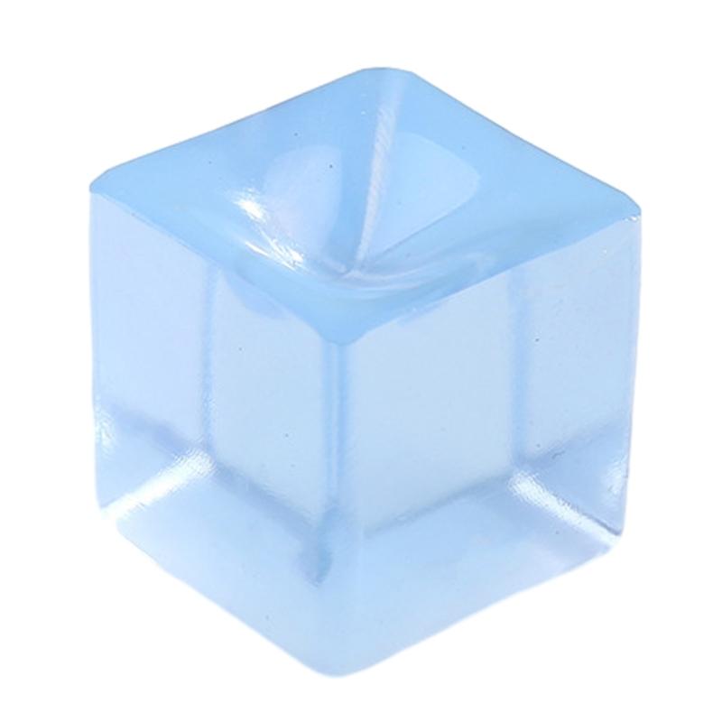 Crystal Unbreakable Ice Cube Figurine Maltose Novelty Gag Table Sensory Toy