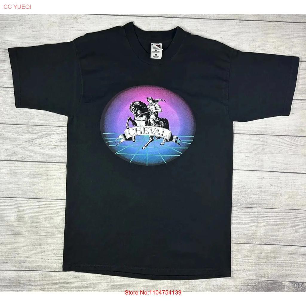 Vintage Cheval Theatre T Shirt Size Large Black Equestrian vintage Washed Soft Unisex Versatile graphic streetwear
