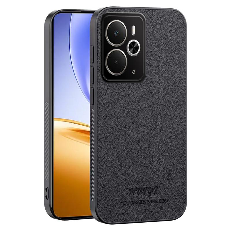 Luxury Business Leather Soft Frame Magnetic Cover For Realme 14 Realme14 5G Phone Cases Capa