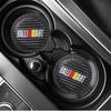 2pcs Car Badge Interior Parts Anti-slip Mat Water Coaster for Mitsubishi RALLIART Outlander ASX Lancer Pajero Eclipse Galant YG2