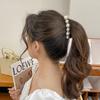 Pearls Hairpins Banana Clip for Women Ponytail Twist Claw Sweet Hairpin Girl Ponytail Barrettes Hairgrips Hair Accessories