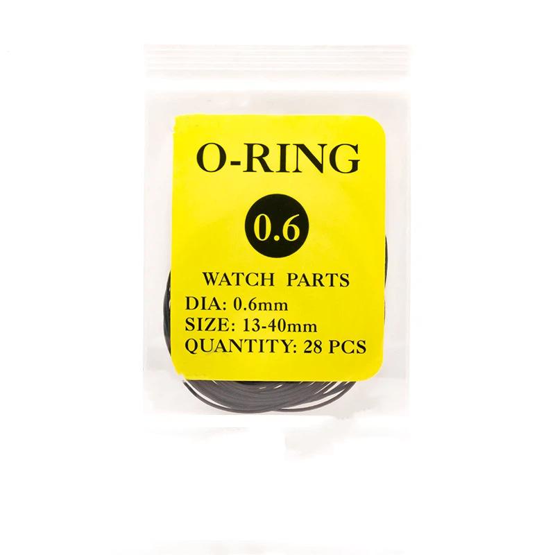 Watch Repair Tools 1Set Watch Case Rubber Waterproof O-Ring Oil-Resistant Watch Bottom Cover Gasket 0.5/0.6Mm O-Ring Seal Gasket