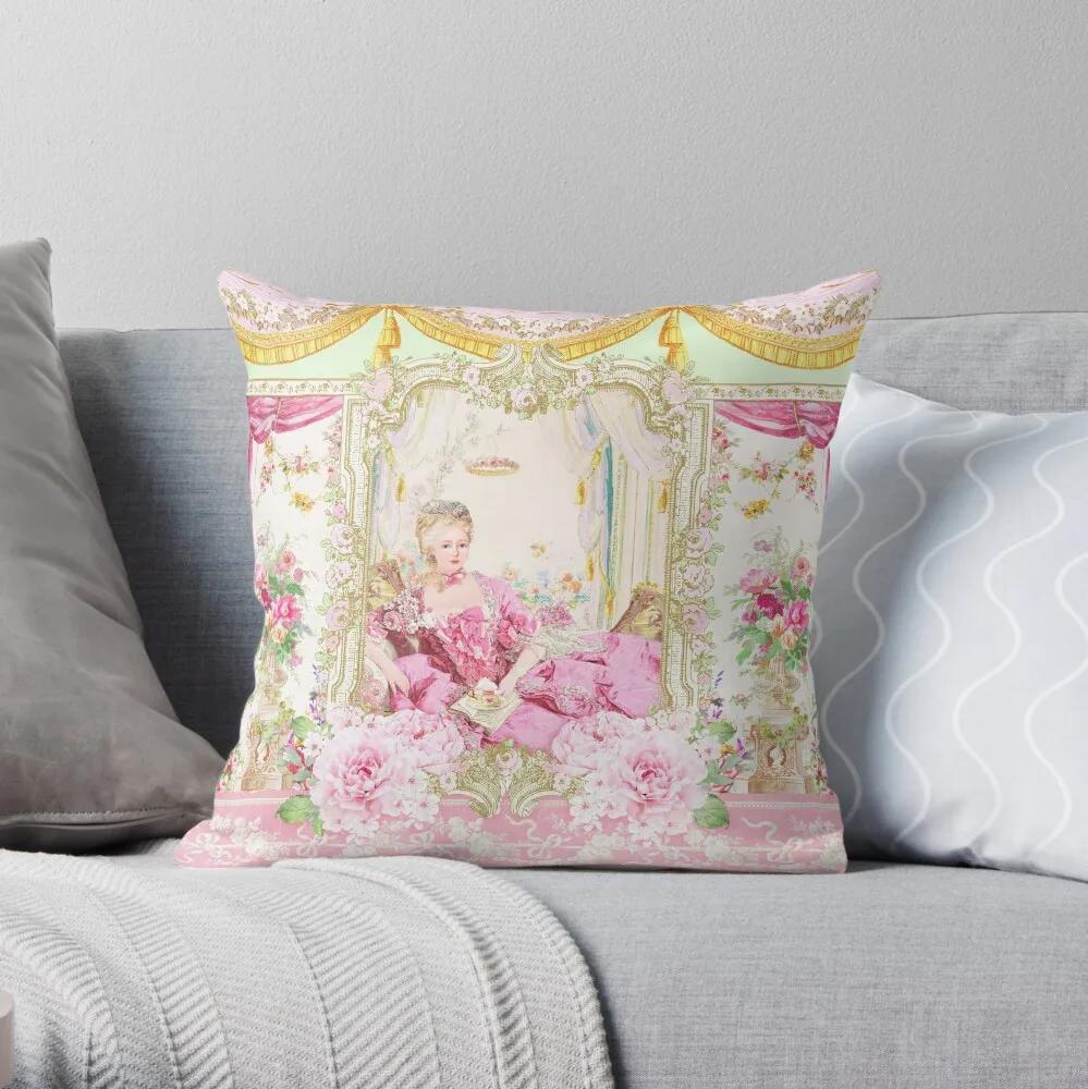

Marie Antoinette Rococo splendour Throw Pillow Throw Pillow Throw Pillows Luxury Living Room Decorative Cushions 12x12Inch