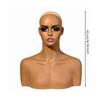 Mannequin Head with Shoulders Toned Hairpiece display Bust Smooth