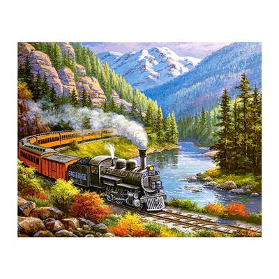 Pittura diamante 5D fai da te treno di montagna diamante ricamo punto croce decorazioni per la casa regali fatti a mano