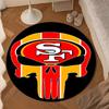 Vintage 49ers Football Round Mat, Anti-slip Circle Carpet Chair Rug For livingroom,Bedroom, Doormat Home Decor Gift Christmas Gifts