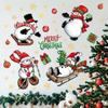 Christmas Decorations Holiday Party Decoration Window Stickers Pvc Static Stickers Window Decorations