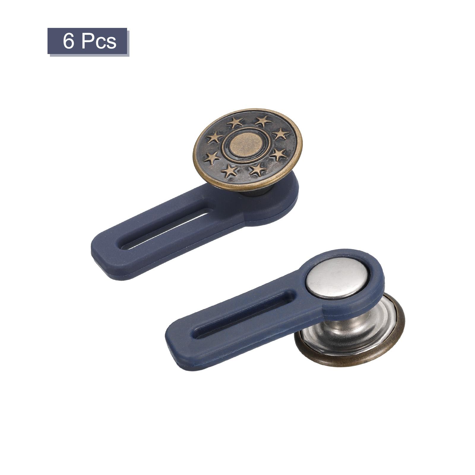 

6/8/12pcs Button Extenders Alloy & Silicone Pants Waist Extension No-Sew Extend Buttons for Women Men s Pants Jeans Skirts 1.38