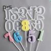Heat Resistant Baking Mold Multi Use Silicone Decorating Numbers Chocolate Candy Mold Party Supplies