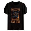 T-shirt décontracté pour homme en pur coton lavé et respirant avec imprimé motif humoristique, élégant et polyvalent pour toutes les occasions