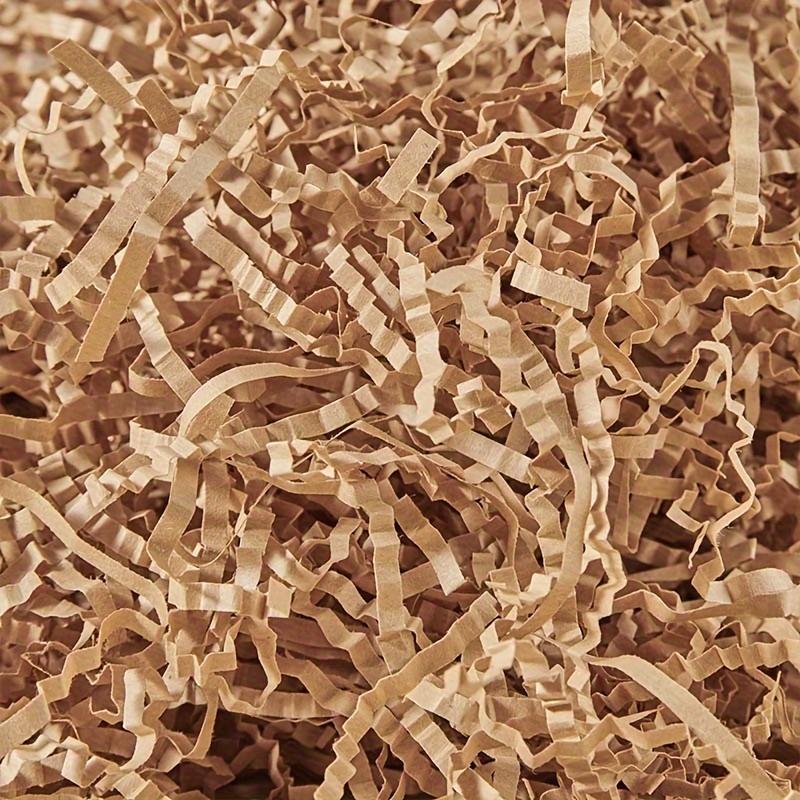 500g/Pack Kraft Crinkle Cut Paper Shred Filler for Gift Wrapping & Basket Filling