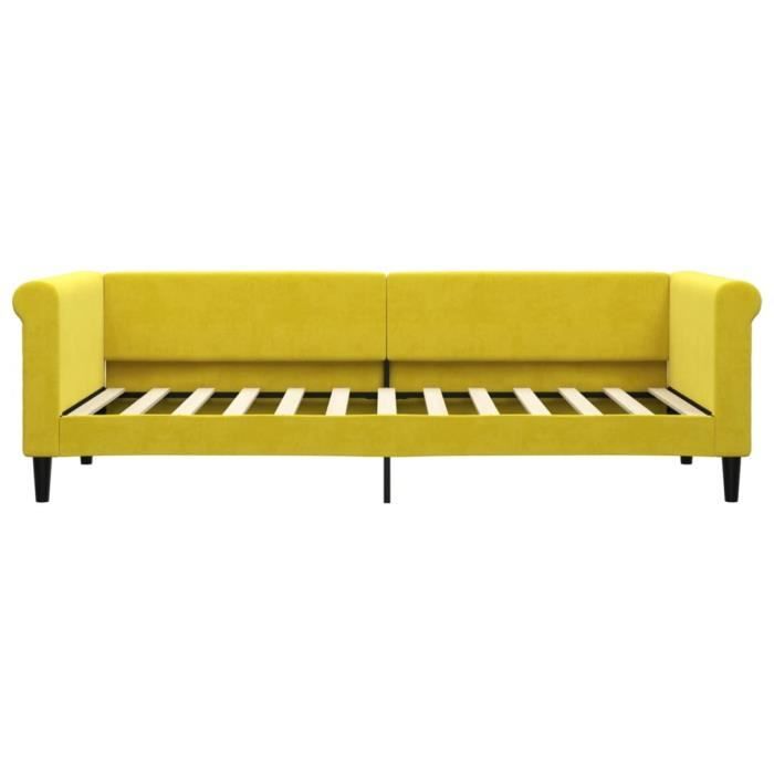 VidaXL Daybed Yellow 80x200 Cm Velvet 354242