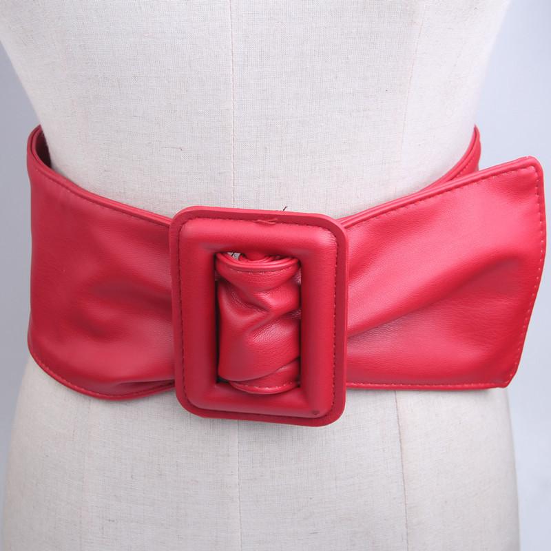 Damen Weicher Gürtel Streamer Trenchcoat Gürtel, Mehrfarbig, Rock Dekorative Taillendichtung Weiches Leder Damen Einfacher Breiter Gürtel