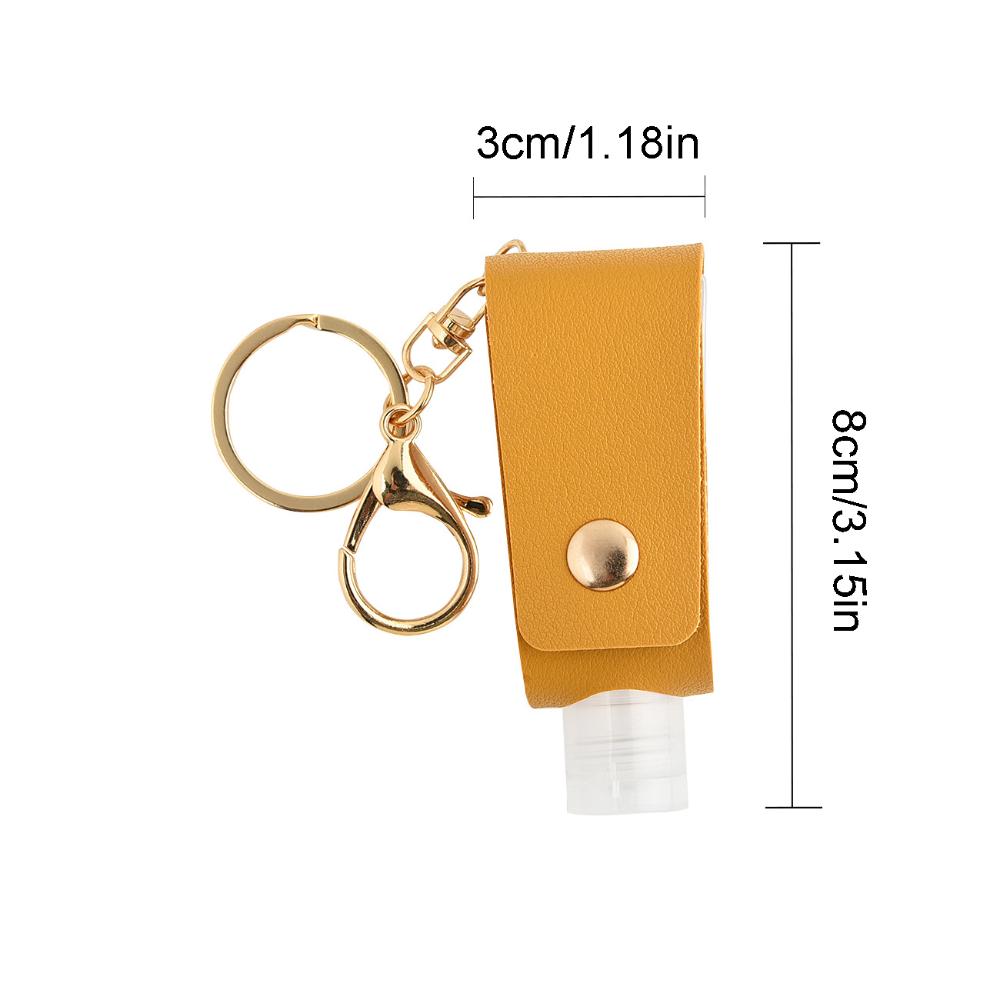 with Bottle Cover Hand Sanitizer Bottles Refillable Bottles with Keychain Holder Cosmetic Container