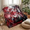 Couverture sur le thème de l'AC Milan Couverture douce en flanelle Couverture jetée en peluche Couverture douillette pour canapé et lit pour la décoration de la maison