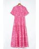 Azura Exchange Boho Paisley Print Ruffle Tiered Maxi Dress