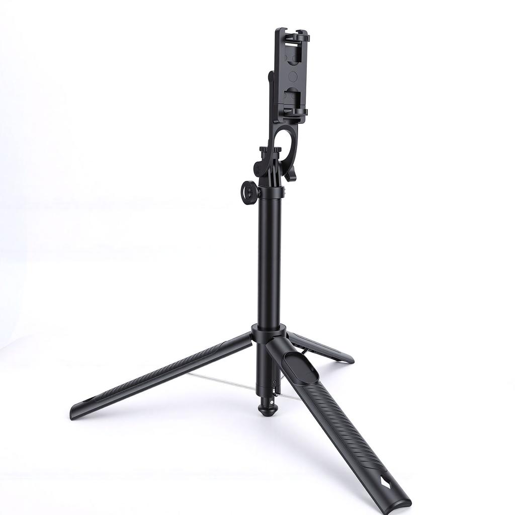 29cm-165cm Selfie Stick with 2 Inch Screen, Wireless Screen Mirroring with 1Celsius4 Inch Thread Mount, 600mAh BATTERY for Smartphones