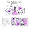 Flower Fairy Purple Colorful Flower Butterfly Home Decal Wall Decal Girl Bedroom DIY Children'S Room Kindergarten Party Mural