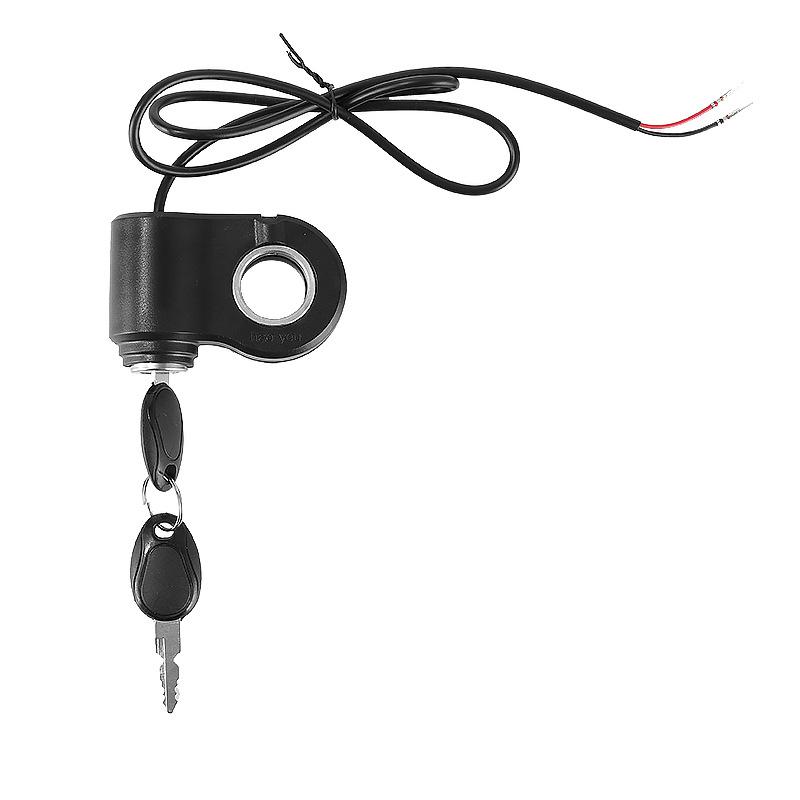 12V-72V Ebike Key Ignition 2 Wires Ignition Lock Key Switch With 2 Key For Super 73 For Ridstar Q20 Electric E-Scooter Universal