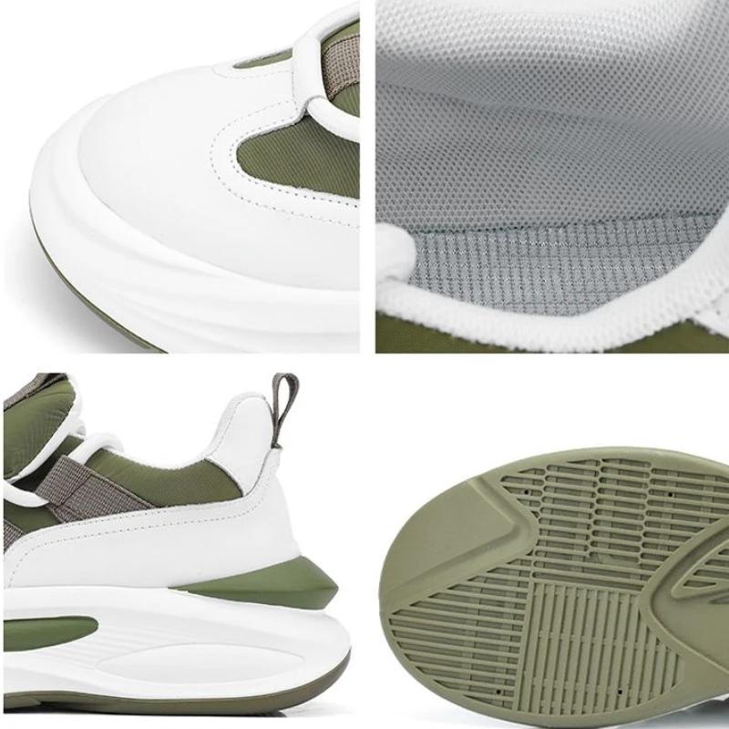 Luxury Men's Sneakers Designer Platform Men Running Shoes Quality Comfortable Casual Shoes Lace-Up Men Sport Shoes Tenis Hombres