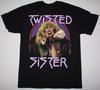 Twisted Sister Band Album Schwarzes Kurzarm-T-Shirt