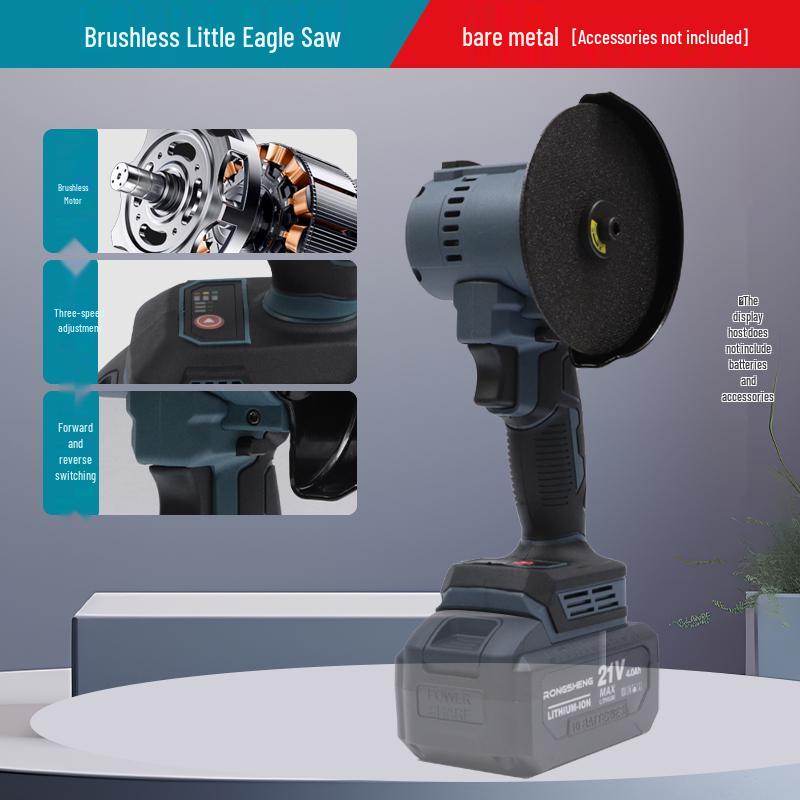 4-Inch Brushless Angle Grinder & Little Eagle Lithium Battery Saw - Handheld Polishing, Cutting, Grinding, Grout Remover Tool.