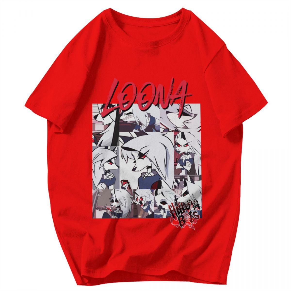 Men T Shirt Helluva Boss Loona Millie Gifts Y2K Graphic Oneck Unisex Clothing T Shirts S