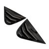 Rear Window Side Vent Shutter Louver Cover Trim For Seat Ibiza 2008 2009 2010 2011 2012 Car Accessories Auto Parts Carbon Fiber