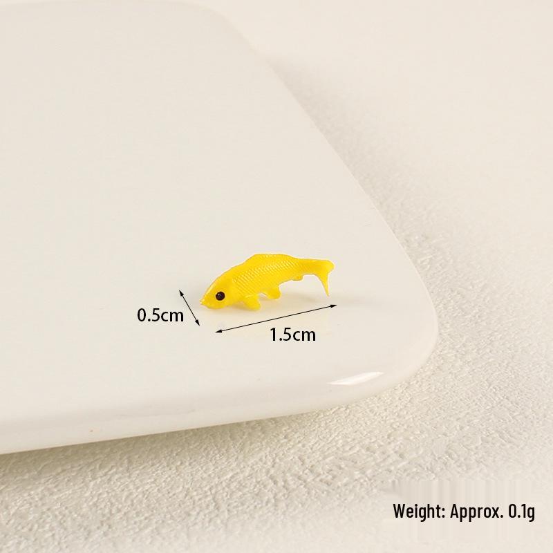 Miniatur-PVC-Koi-Goldfisch-Ornament für Spielhäuser & Dioramen