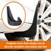 4PCS Car Mud Flaps, Black Mud Flaps Splash Guards, Front Rear Mud Flaps Splash Guards, No Drilling Mudguards Fenders Car Exterior Accessories