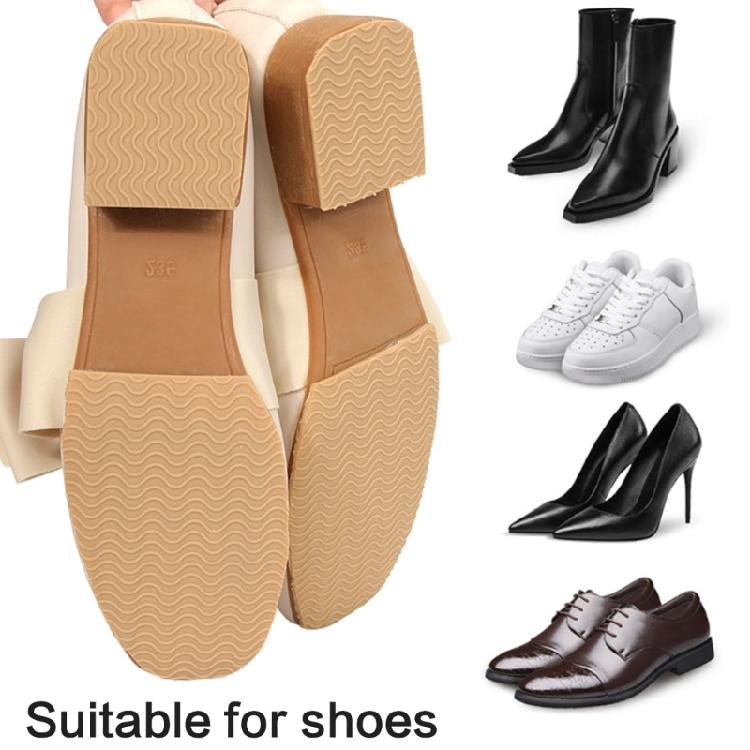 Retangular Adhesive Shoe Tread Patches Slip Resistant Shoe Tread Cushioning Pad Large Textured Shoe Protectors Pad
